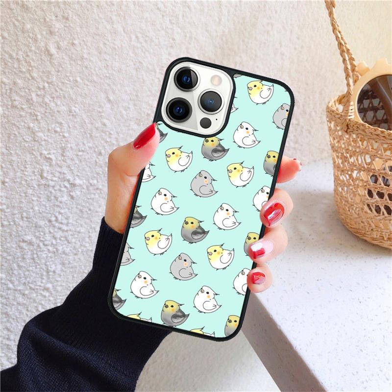 Parrot Birds Cockatiel Phone Case for iPhone 17 Air 16 15 14 12 13 PLUS 11 PRO MAX Back Cover Fundas Shell