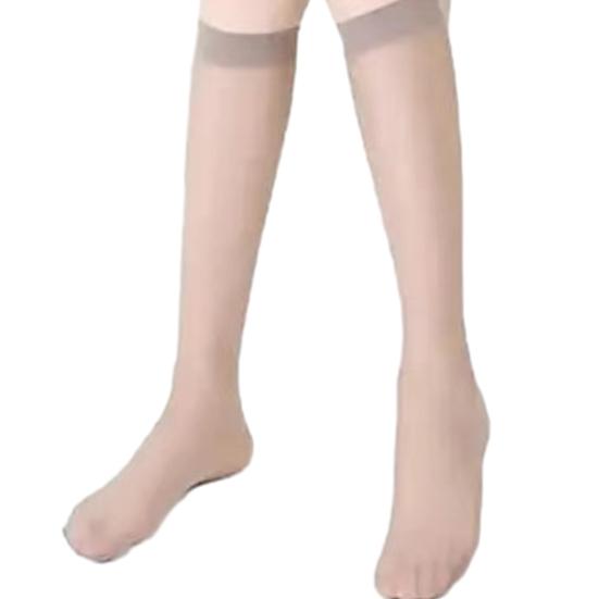 5 пар женских чулок Ультратонкие прозрачные высокоэластичные противоскользящие однотонные мягкие дышащие быстросохнущие женские длинные носки длиной до икры