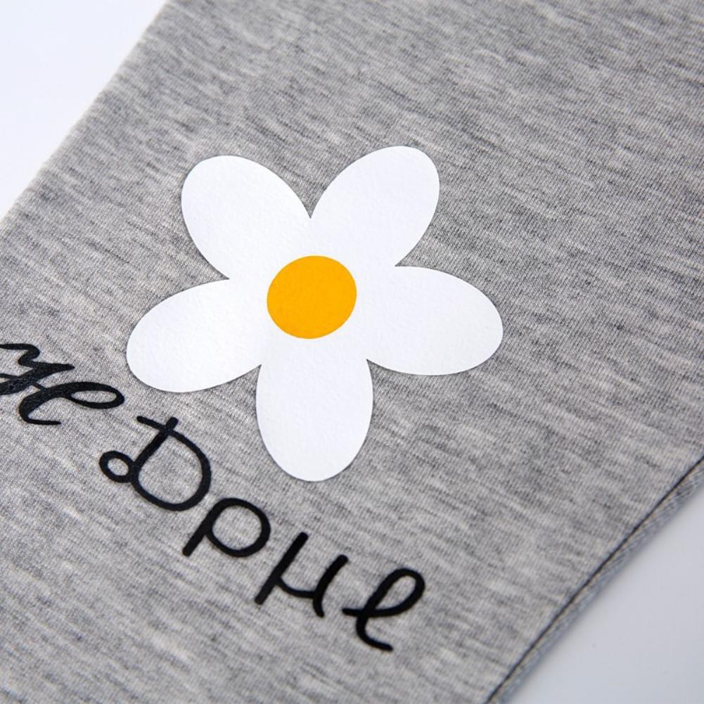 Леггинсы для девочек Укороченные брюки с цветочным принтом Детские брюки