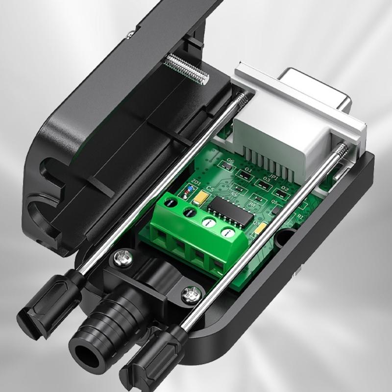 Преобразователь RS232 в RS485 Адаптер Подключай и работай Поддержка связи 1200 м Защита от перенапряжения для промышленного оборудования