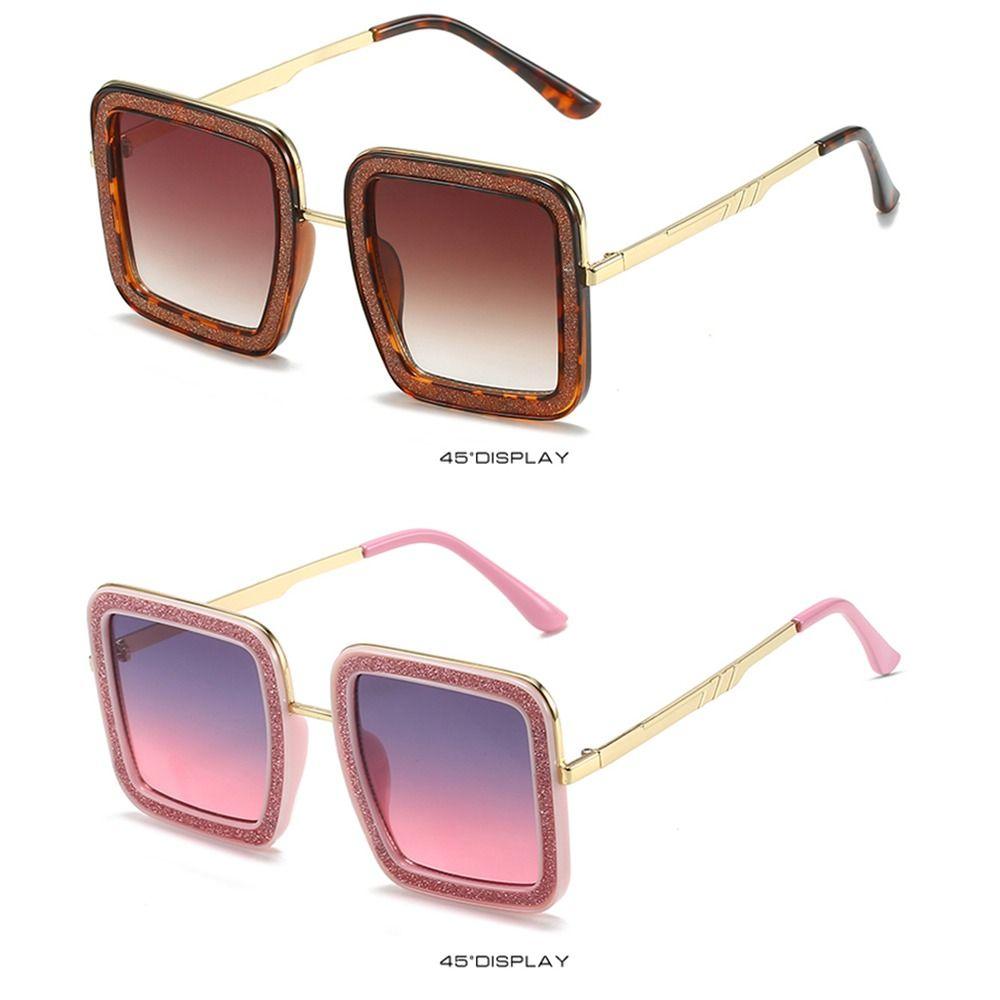 Большие квадратные солнцезащитные очки, женские модные блестящие солнцезащитные очки с бриллиантами, крутые хрустальные оттенки, хипстерские очки Uv400