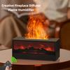 Цветной камин с пламенем Аромадиффузор Безводный Автоотключение Дом Спальня Увлажнитель воздуха Таймер Пульт дистанционного управления для креативного подарка
