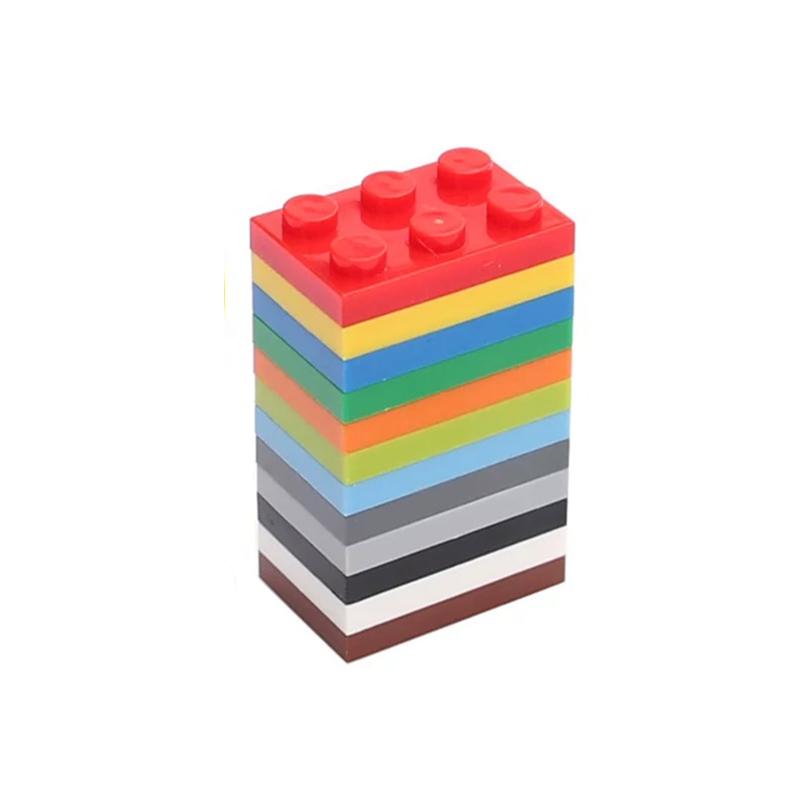 50 ШТУК ПЛАСТИНКА 2x3 ТОЧКИ Совместимые с 3021 MOC Разнообразие цветов Самоблокирующиеся Кирпичики Строительные Блоки Игрушки Аксессуары