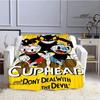 Одеяла с принтом аниме Cuphead, детские теплые красивые одеяла, фланелевые мягкие и удобные одеяла для дома, путешествий, подарков на день рождения