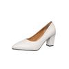 Plus Size 35-42 Basic Pumps Pointed Toe High Heels Boat Shoes for Woman Dress Shoes Shallow White Wedding Shoes Black