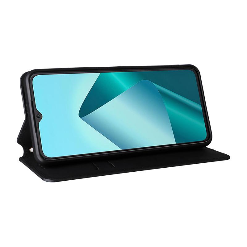 Кожаный чехол-кошелек для карт с тиснением и магнитной крышкой для Wiko T20