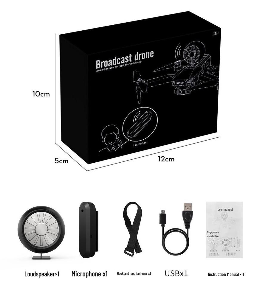 Drone-Compatible Remote Control Megaphone