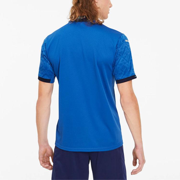 Puma УЕФА Евро-2020 Италия Домашняя реплика Мужская майка Team Power Blue Peacoat Мужская уличная одежда 756468-01