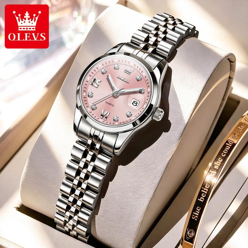 Women Quartz Watch Small Dial Stainless Steel Ladies Wristwatch For Woman Waterproof Date Display Female Clock