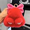 Soft Fluffy Faux Rabbit Fur Keychain Hanging Ornaments Bag Charms  Backpack Pendant