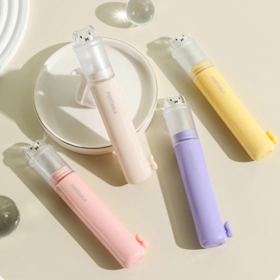 Многофункциональная зубная щетка 2-в-1 с 2 сменными насадками Портативная для дома, путешествий, туризма, кемпинга с футляром для хранения зубной пасты