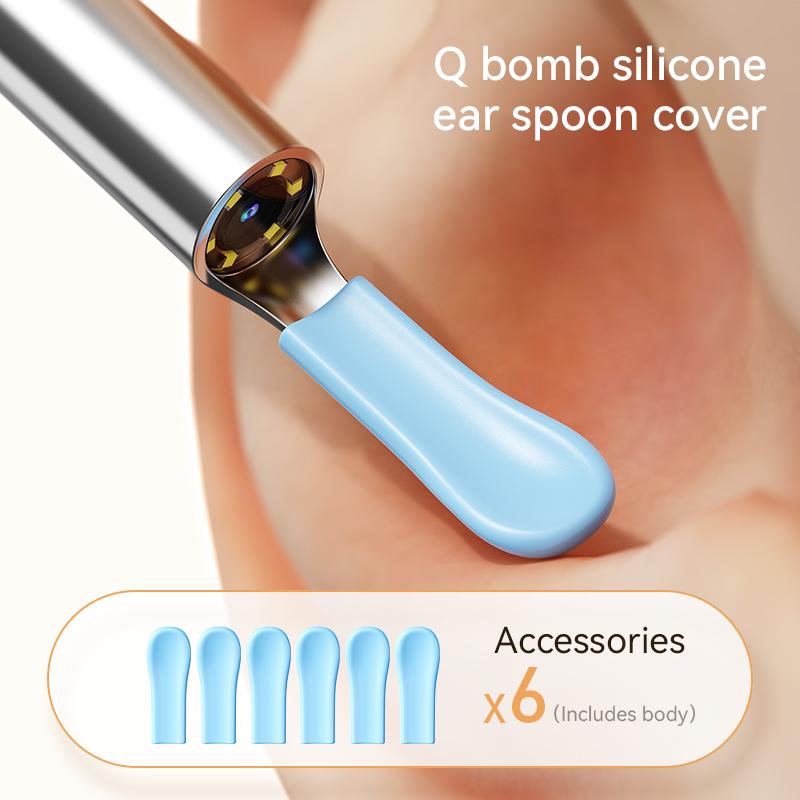 Ear Wax Removal Endoscope Ear Cleaner with Camera Earwax Removal Kit with 6 Ear Pick and 7 Traditional Tools with WiFi Function