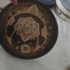 Handcrafted Shaman Drum with Tree-Shaped Wooden Frame and Polyester Sheepskin Face for Cultural and Music Enthusiasts