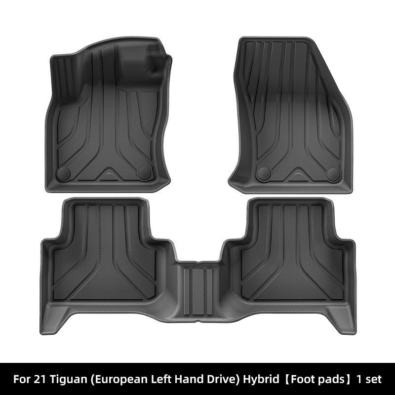 Экологичные коврики для пола и коврик в багажник из ТПЭ для 21 модели Volkswagen Tiguan Hybrid - Устойчивые к грязи