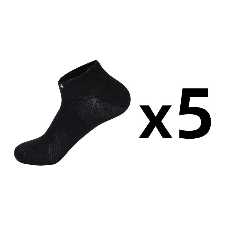 5 Pairs Men's Breathable Cotton Socks Sports Socks Slash Mesh Casual Athletic Cut Short Summer Thin Short Ankle Sock