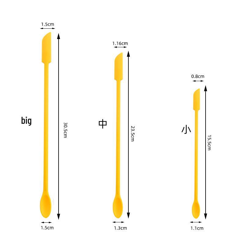Набор из 3 силиконовых двухсторонних мини-лопаток: Косметические инструменты для копания и лопатка для соуса
