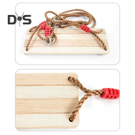 Деревянные качели для взрослых и детей, уличные пасторальные качели с регулируемым тросом, максимальная нагрузка 100 кг, качели для сада и двора