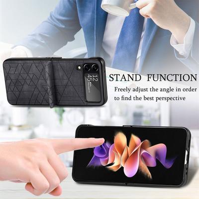 Удобный модный складной кожаный чехол для Samsung Galaxy Z Flip 4 5g Flip4 Zflip4 тонкий чехол с защитой от падения для Samsung Z Flip4