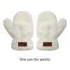 Velvet Winter Gloves Warm Letter Gloves New Plush Gloves  Women