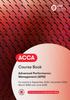 Книга ACCA Advanced Performance Management : Workbook