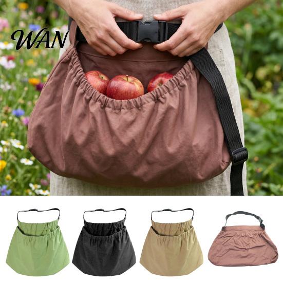 Durable Fruit Picking Tote Storage Bag with Adjustable Straps Orchard Tear-resistant Garden Tear-Resistant Outdoor Foraging for Fruits Vegetables And