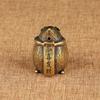 Small Creative Crafts Hollow Brass Lucky Mouse Statue Home Decoration Desktop Ornament Cute Animal Rat Figurines Incense Holder