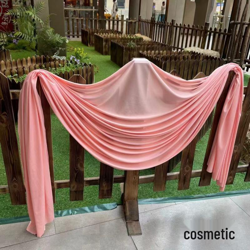 Beige Milk Tea, Champagne, and Avocado Green Wedding Backdrop Decoration - Retro French Style Photography Cloth