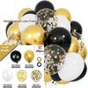 New Year Matte Glitter Metallic Latex Balloon Set for Decorative Photo Atmosphere