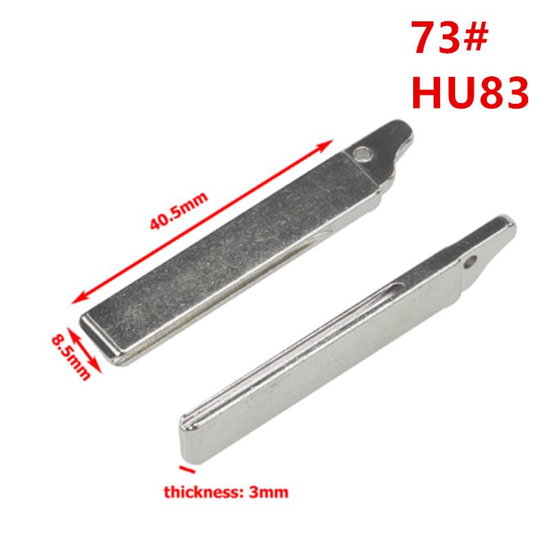 10pcs Flip Car Key Blade NE73 VA2 HU83 SX9 #53 54 58 72 73 83 99 122 For Peugeot 206 207 307 308 407 408 Citroen C3 C4L C5 Blade