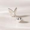 JEWNEL (1+1)Silver925 Simple Curved Butterfly Piercing