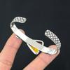 Daughters Day Sale 925 Silver Trillion Natural Mookaite Trendy Bangle Bracelet