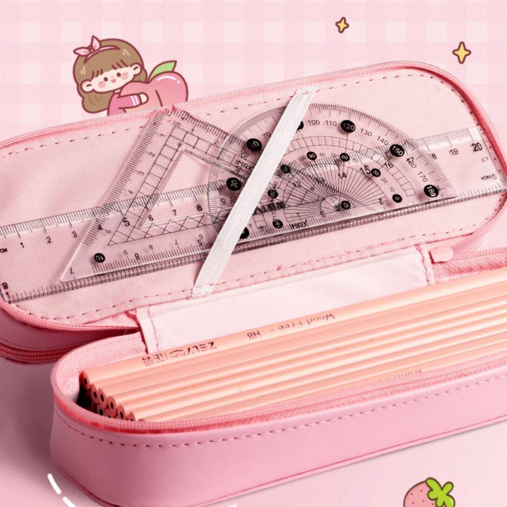 Portable Storage Box Multi-function Pen Case Durable Pencil Case  Student School Supplies