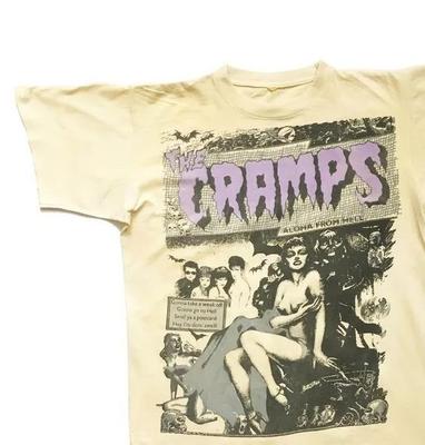Футболка The Cramps Yellow Haze с коротким рукавом S-5XL плотный хлопок vtg S-5XL Унисекс Футболка
