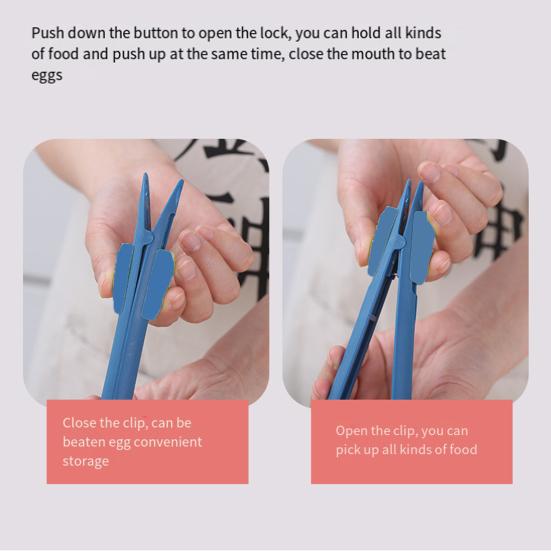 3 в 1 Многофункциональный венчик для яиц, инструмент для зажима еды, удобная ручка, не скользит, для выпечки яиц, перемешивания