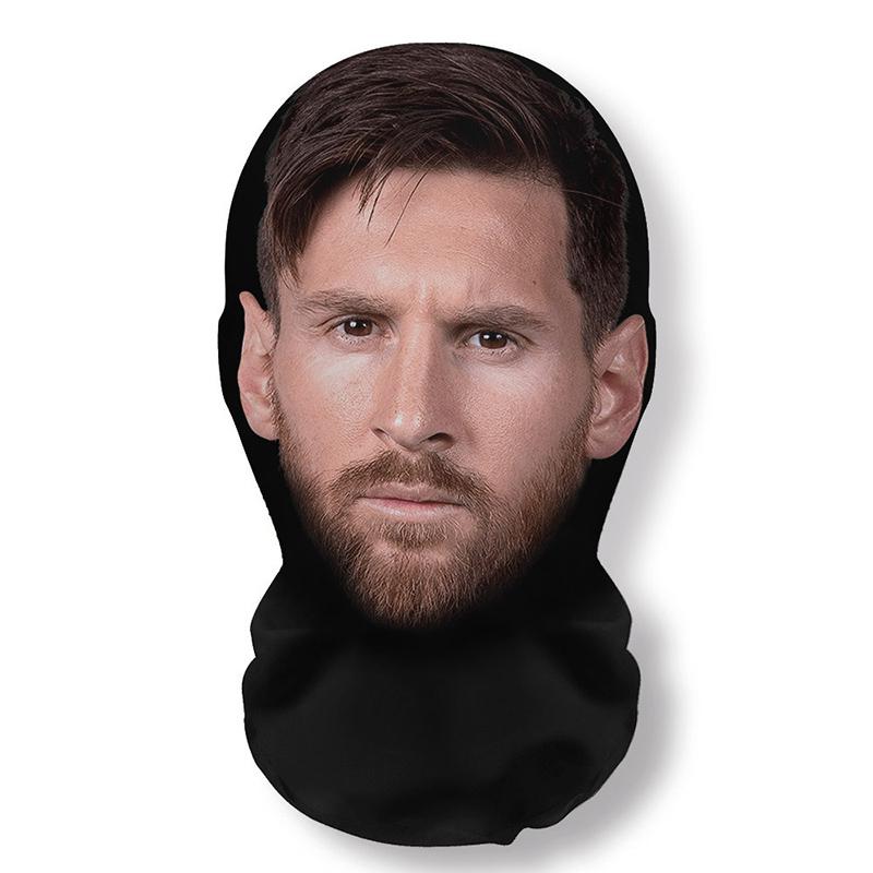 3D Seamless Mask Realistic Face Masks Funny Face Printed Head Scarf Cosplay Role Play Prop Dress Up Facemask Balaclava Headgear