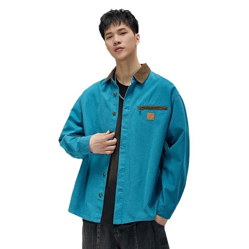 Высококачественная американская ретро-куртка Carhart Hunting Shirt Jacket Мужская контрастная цветная куртка с лацканами Tooling