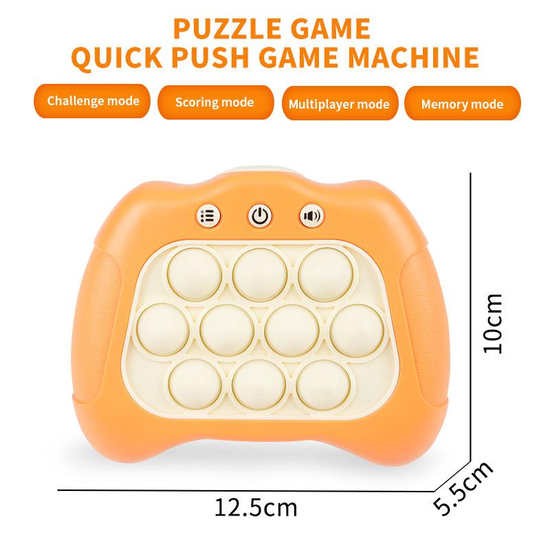 Pop Light Fidget Game Quick Push Bubble Game Handle Toys Антистрессовые игрушки для мальчиков и девочек со светодиодным игровым автоматом Игрушки для снятия стресса