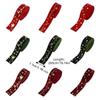 DIY Gold Stamp Velvet Ribbon Woven Wreaths Green Red Ribbon  Christmas Tree Ornaments