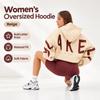 Casual Long Sleeve Women Letter Print Hoodie Loose Pullover Sweatshirt Daily Top