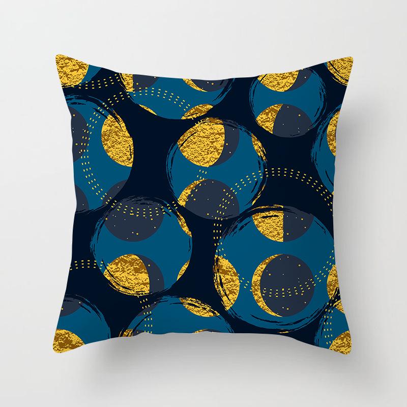 Дом Продукты Новый Черный Геометрический Диван Подушка Наволочка Цифровая Печать Офисная Наволочка