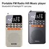 Карманный радиоприемник FM, Bluetooth-динамик, MP3-плеер с TF-картой и подсветкой