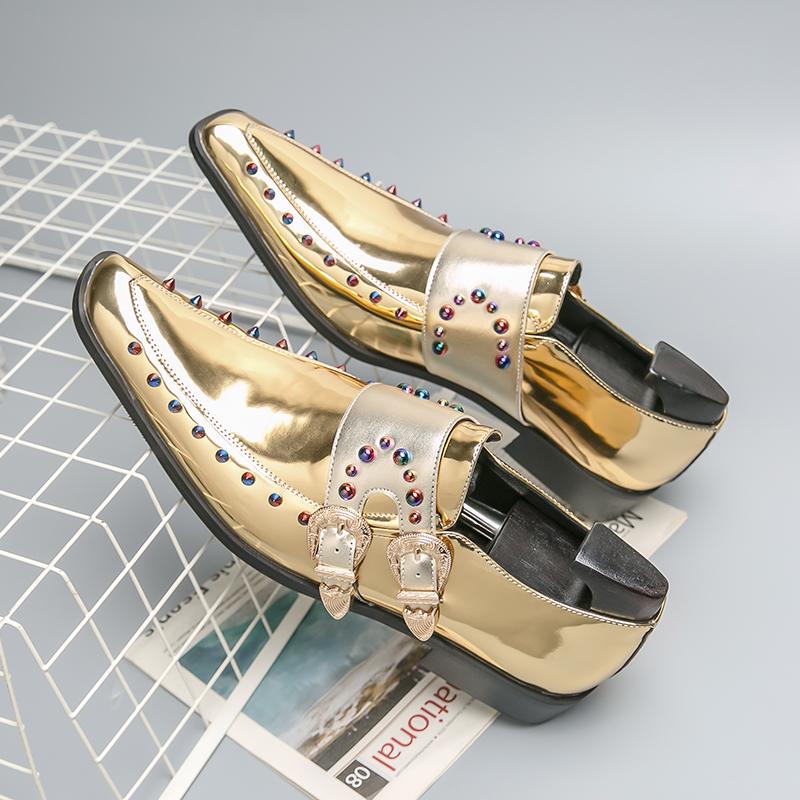 Fashion Classic Chelsea Pointed-toe Leather Shoes for Men Men Busines Fashion Hairstylist Leather Shoes Wedding Banquet Shoes Size 38-46