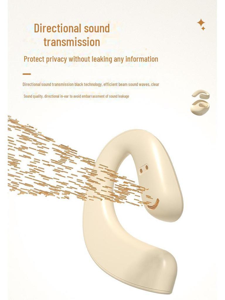 BY01 Маленький кокосовый шар H585 Беспроводные наушники с костной проводимостью Bluetooth для спорта с заушным креплением