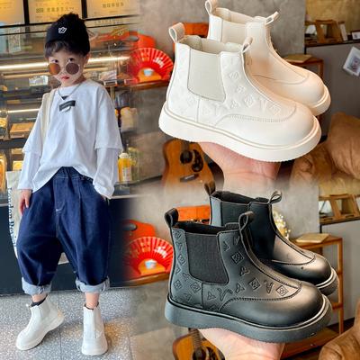 Ботинки Martin для девочек, новые черные одинарные ботинки в британском стиле, модные короткие детские ботинки, кожаные ботинки на мягкой подошве для мальчиков