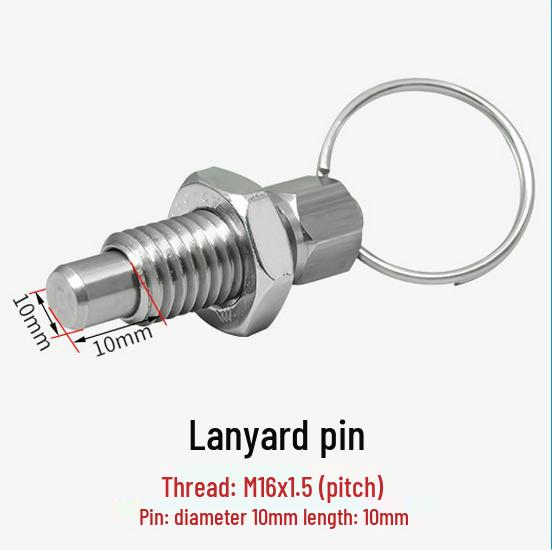 Стопорный штифт с кольцом - Крупная резьба, Нержавеющая/Углеродистая сталь, Оцинкованный, Различные характеристики