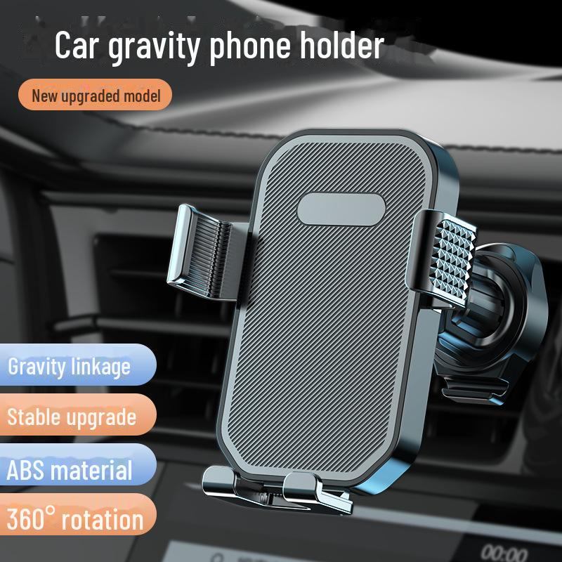 Вращающийся держатель для телефона на вентиляционную решетку автомобиля с функцией гравитации для навигации