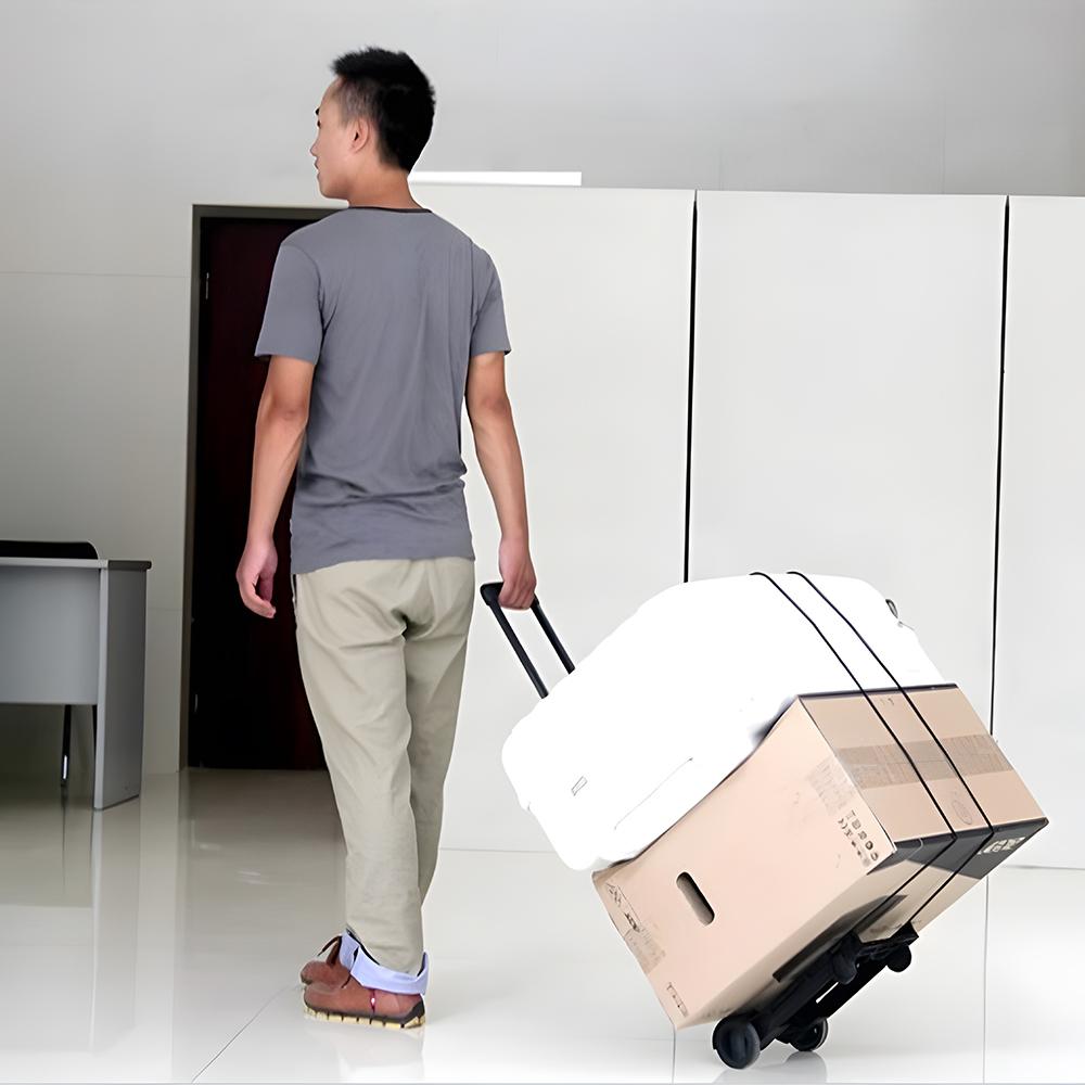 Складная тележка для багажа, портативная, прочная, складная, двухколесная тележка для дома, путешествий, покупок, ручная сумка
