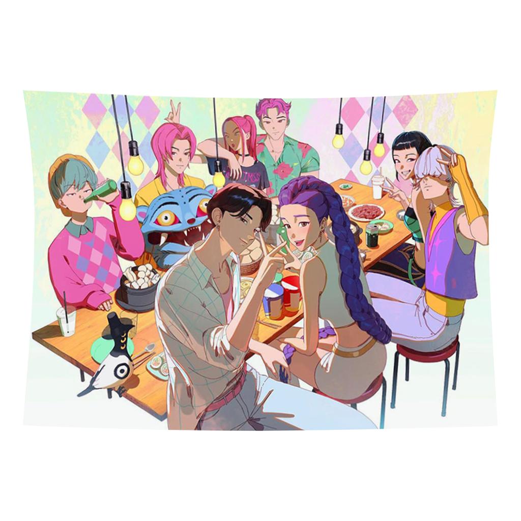 150x200cm Fashionable Printed Hanging Cloth Background Cloth Wide Room Background Decorative Cloth