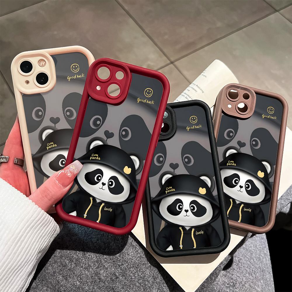 Чехол для телефона с рисунком панды для iPhone Samsung Galaxy Xiaomi Redmi POCO HUAWEI Honor, противоударный, резиновый, мягкий, гибкий чехол