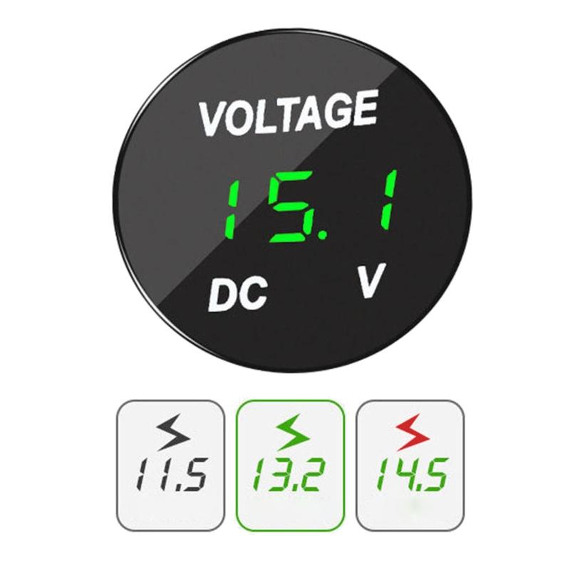 Цифровой вольтметр для светодиодной панели DC 12V-24V для квадроцикла, мотоцикла